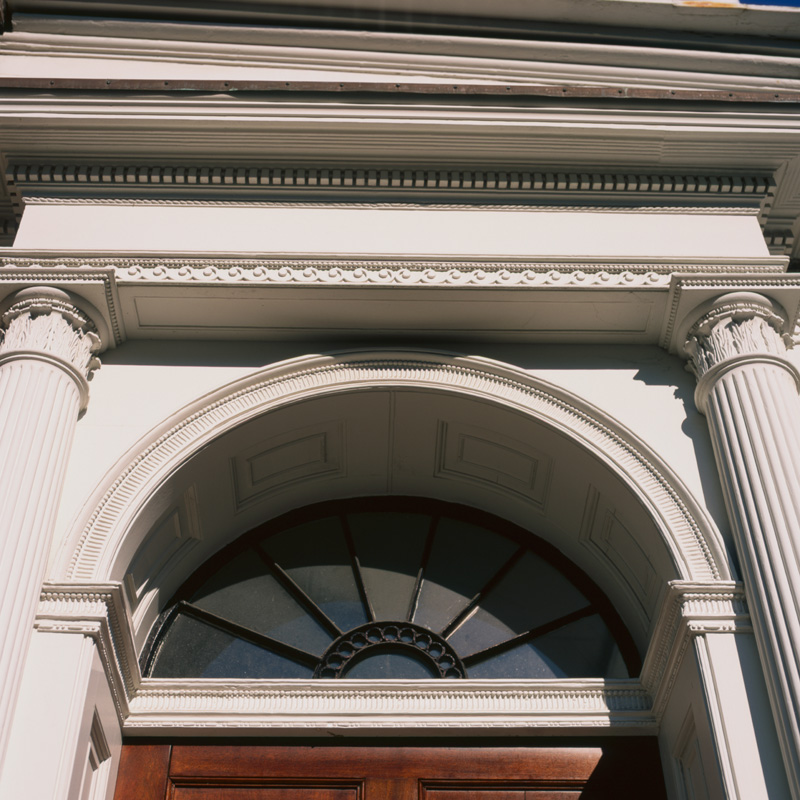 transom and columns