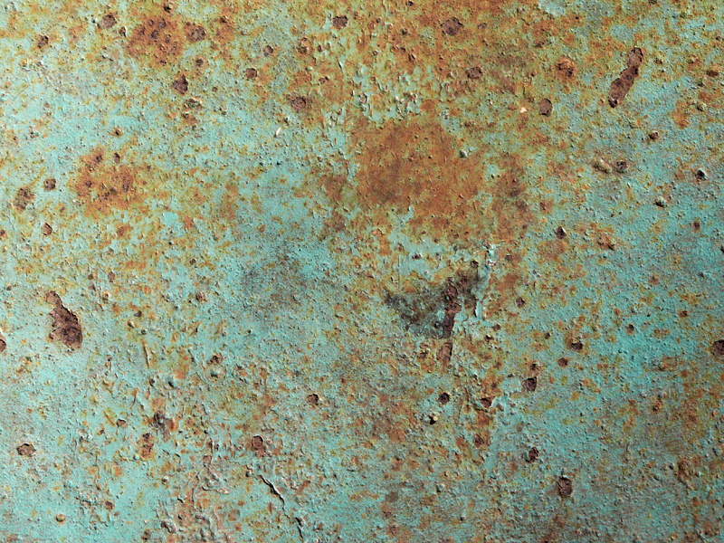 study in teal and rust
